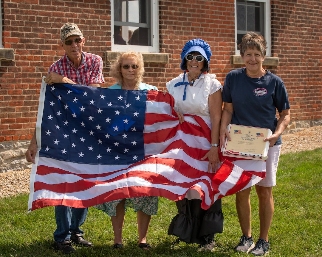  Flag donated to the school 
