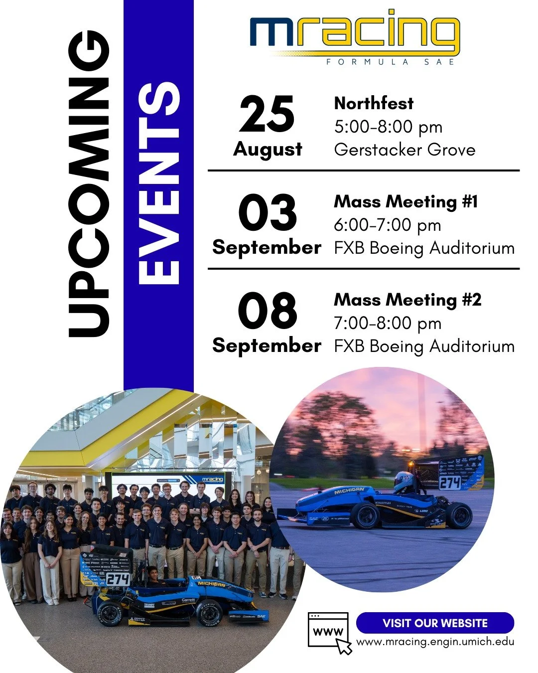 Interested in race cars? Do EVs excite you? Want hands-on experience with engineering or business? Hoping to be part of a podium-placing team committed to supporting each other and giving it their all? Looking for a dedicated alumni network and premi