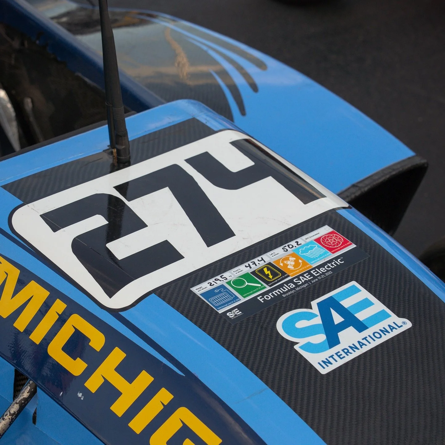 Also we are super proud to get through tech on Thursday with very few hiccups!
. . . .
#racecars #formulastudent #uofm #fsae