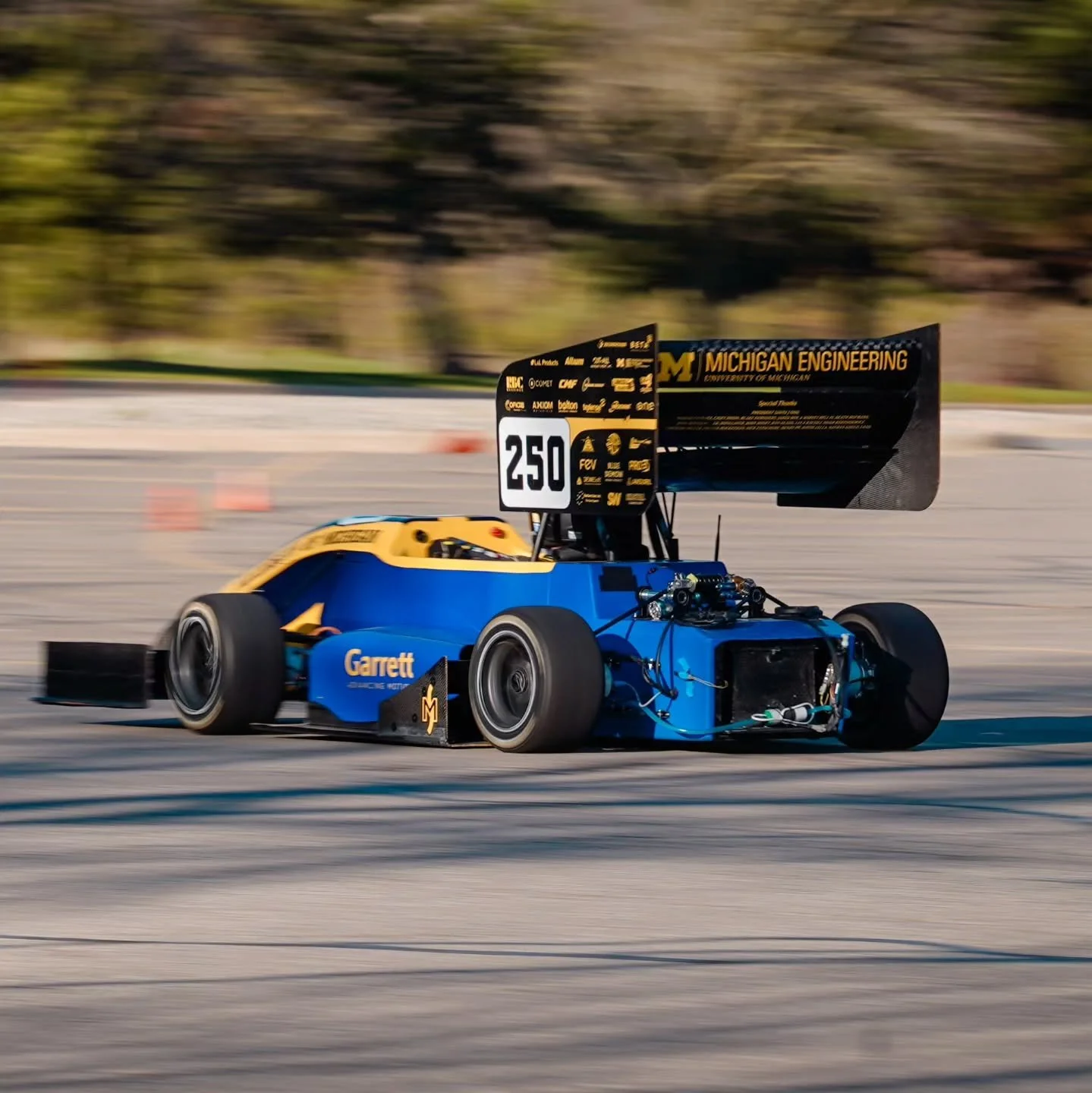 Getting some laps in! 
. . . .
#fsae #goblue #umich #formulastudent