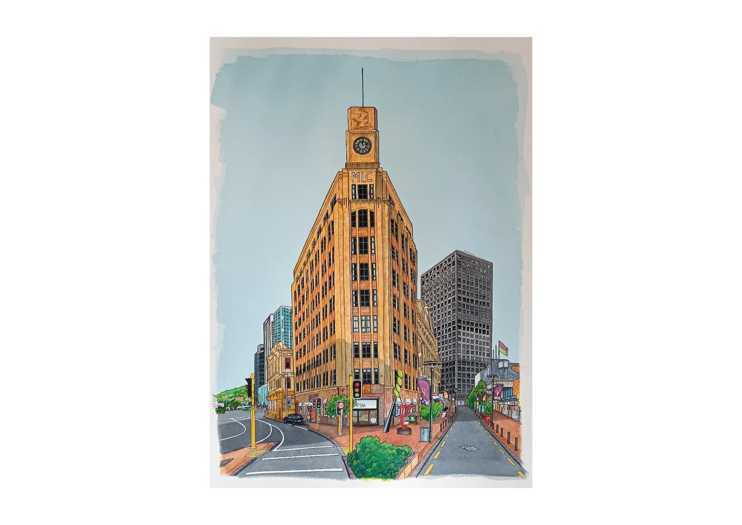 MLC Building, Lambton Quay, Wellington CBD -  (Limited edition of 30)