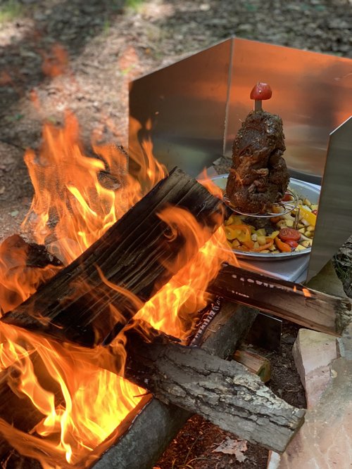 Spiedino Verticale In Acciaio Inox Per Barbecue E Forno - Perfetto Per Al Pastor E Gyros
