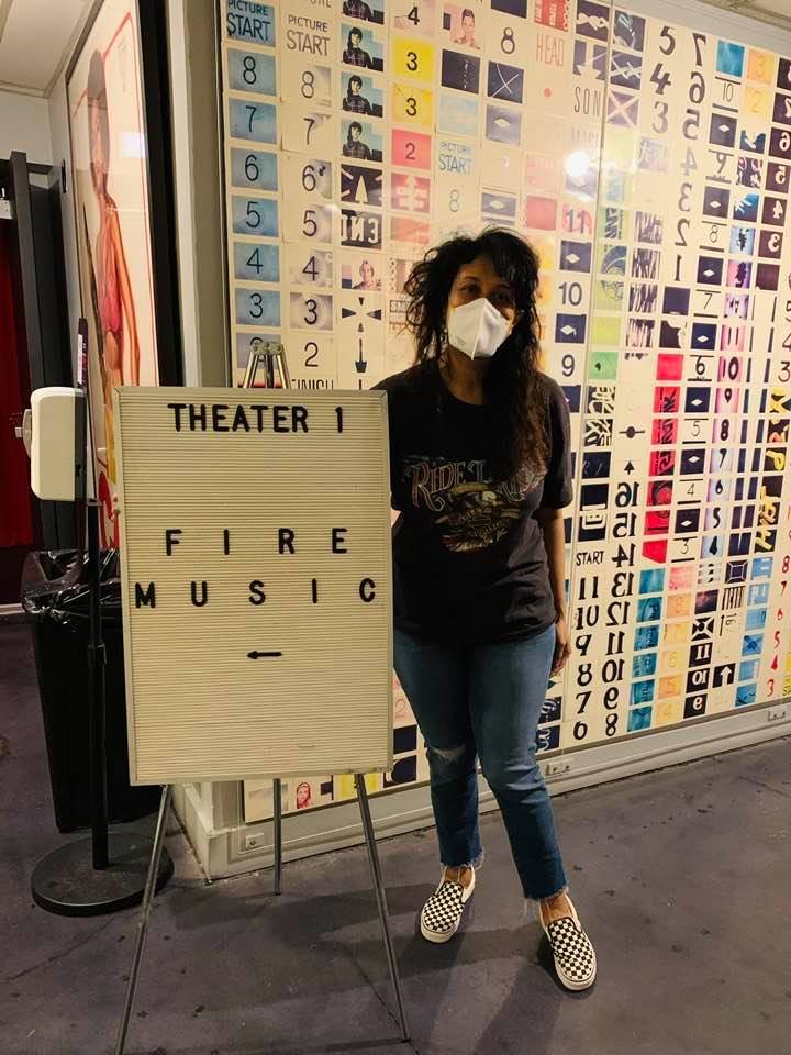 Tara Bhattacharya catching FIre Music during its held over run at AFS in Austin, TX.
