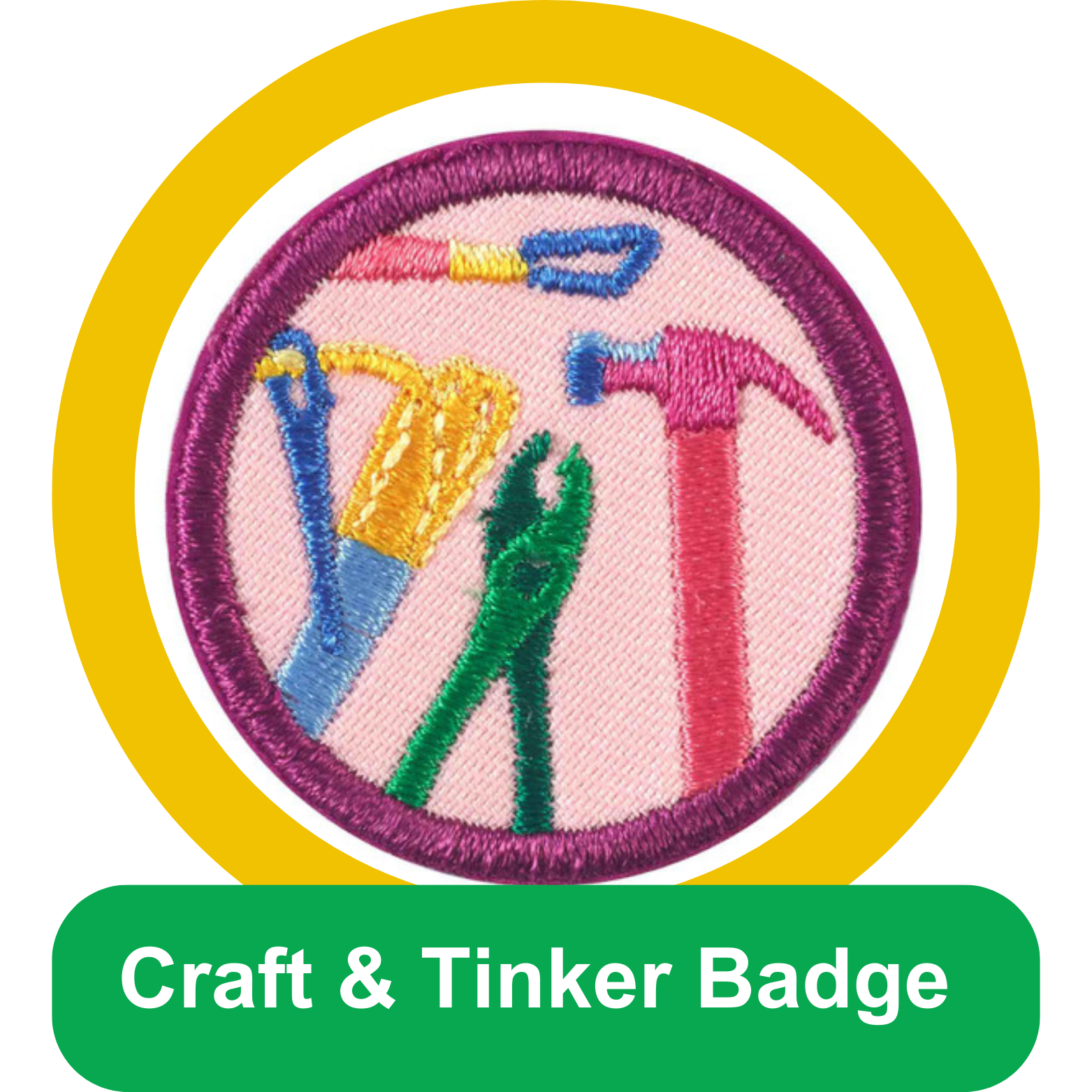 Craft and tinker badge with border TinkerN.png