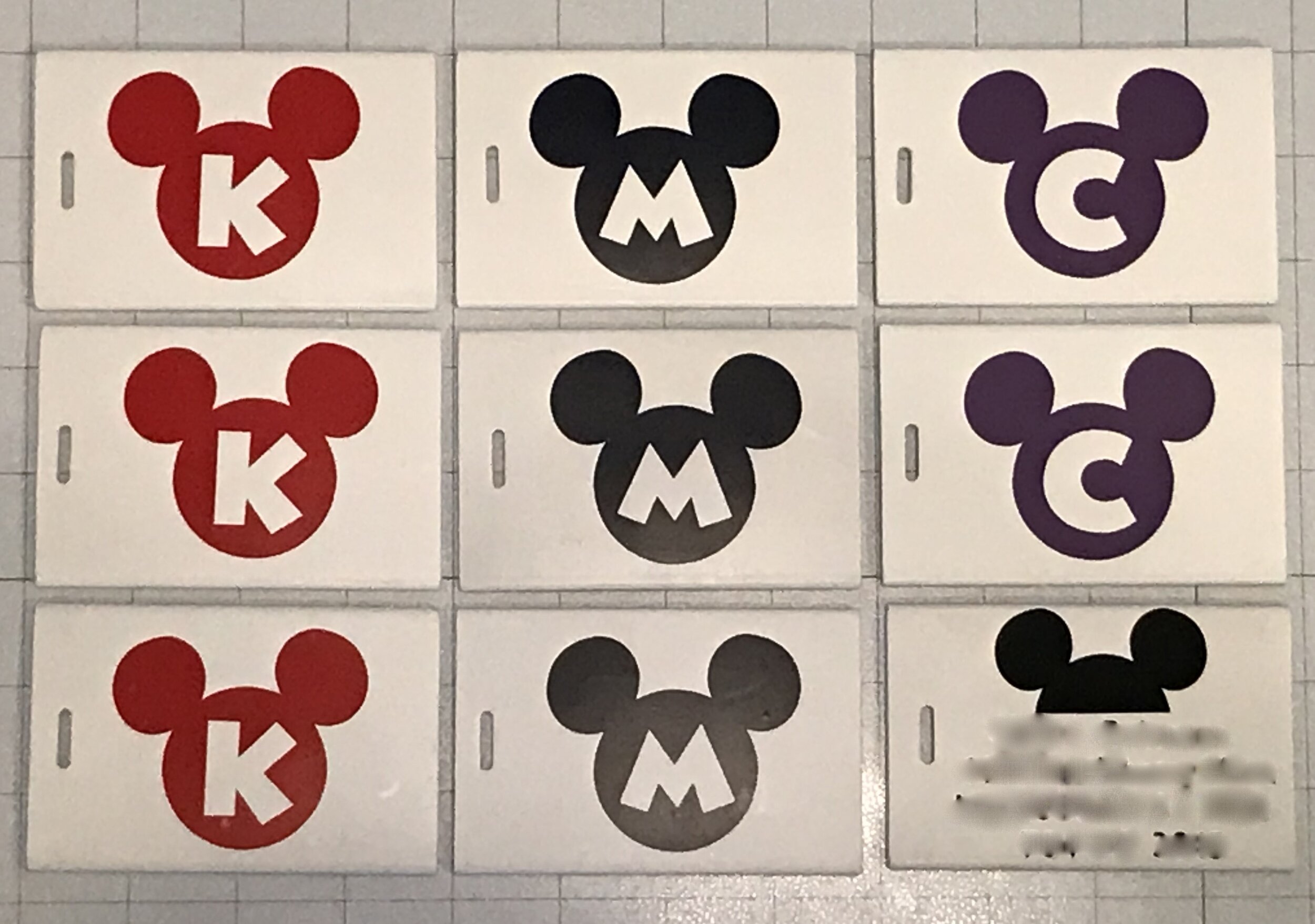Commissioned Work
Luggage tags from Re-Purposed material
