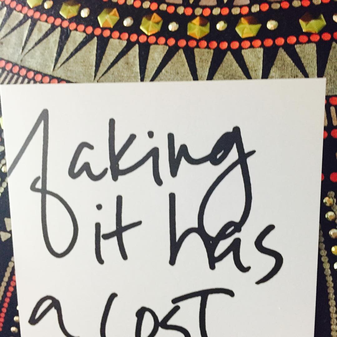 You can fake it til you make it - at a cost. So how do you decide you've made it? When being authentic feels the best.