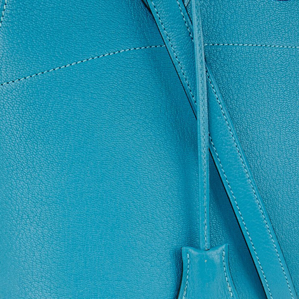 Hermes blue Mysore goat leather