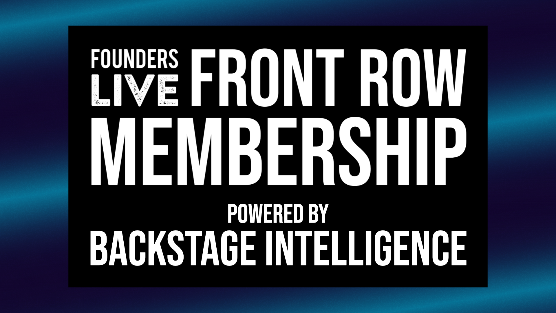 Front Row Membership