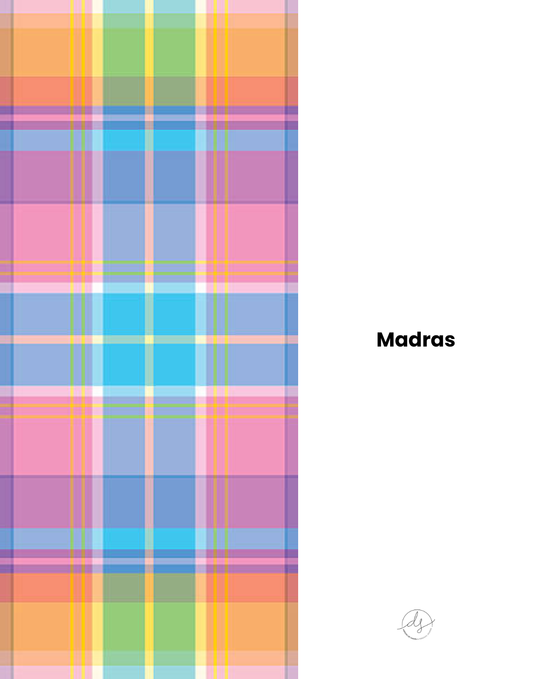 Patrón madras de cuadros multicolor en algodón ligero, estampado tradicional ideal para looks veraniegos.