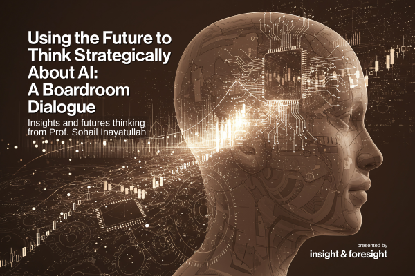 Using the Future to Think Strategically About AI: A Boardroom Dialogue