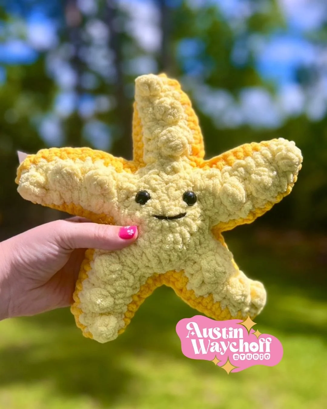 Starfish (Yellow) Crochet Plushie