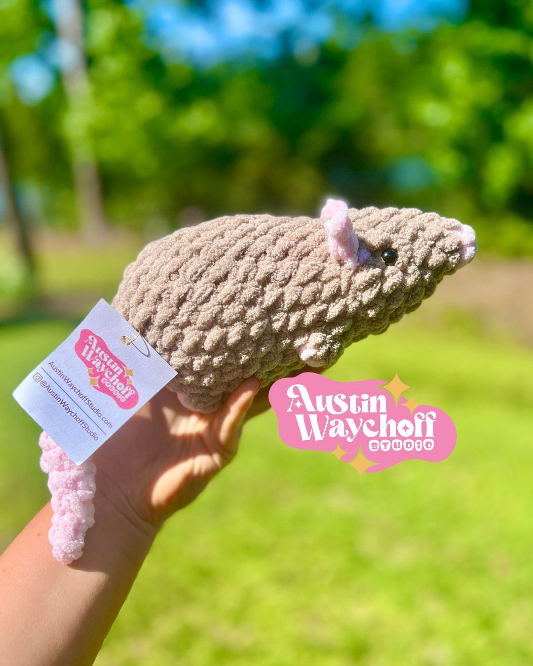 Rat (Light Brown) Crochet Plushie