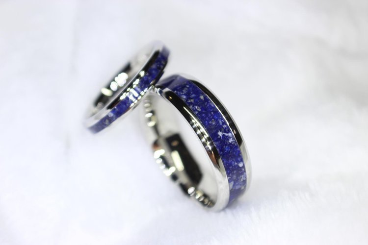 Lapis Lazuli Inlay Band