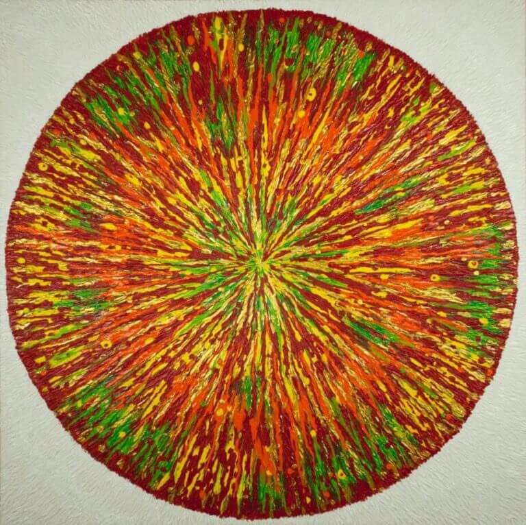 MANDALA " Portal to the Soul" Original Painting Mixed Media on canvas
