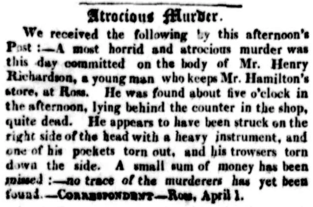 Cornwall Chronicle Saturday, April 2nd 1836 p2