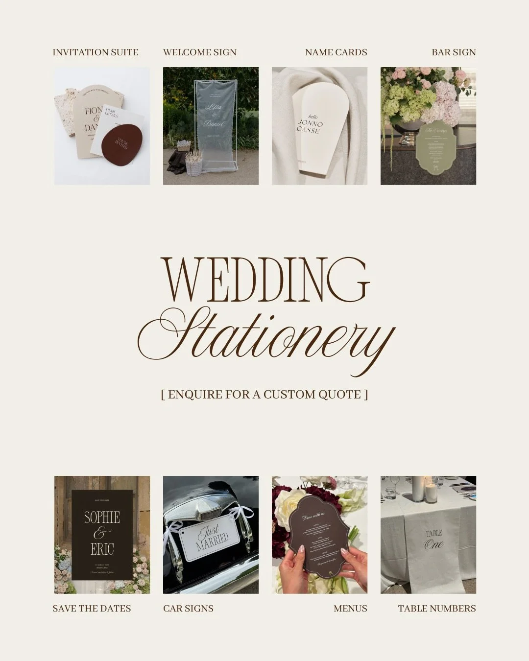 Calling all future brides ✨ Getting overwhelmed with the whole wedding planning process? As a recent bride myself, I know exactly how you&rsquo;re feeling and I would love to work with you to create your dream wedding stationery, helping you bring yo