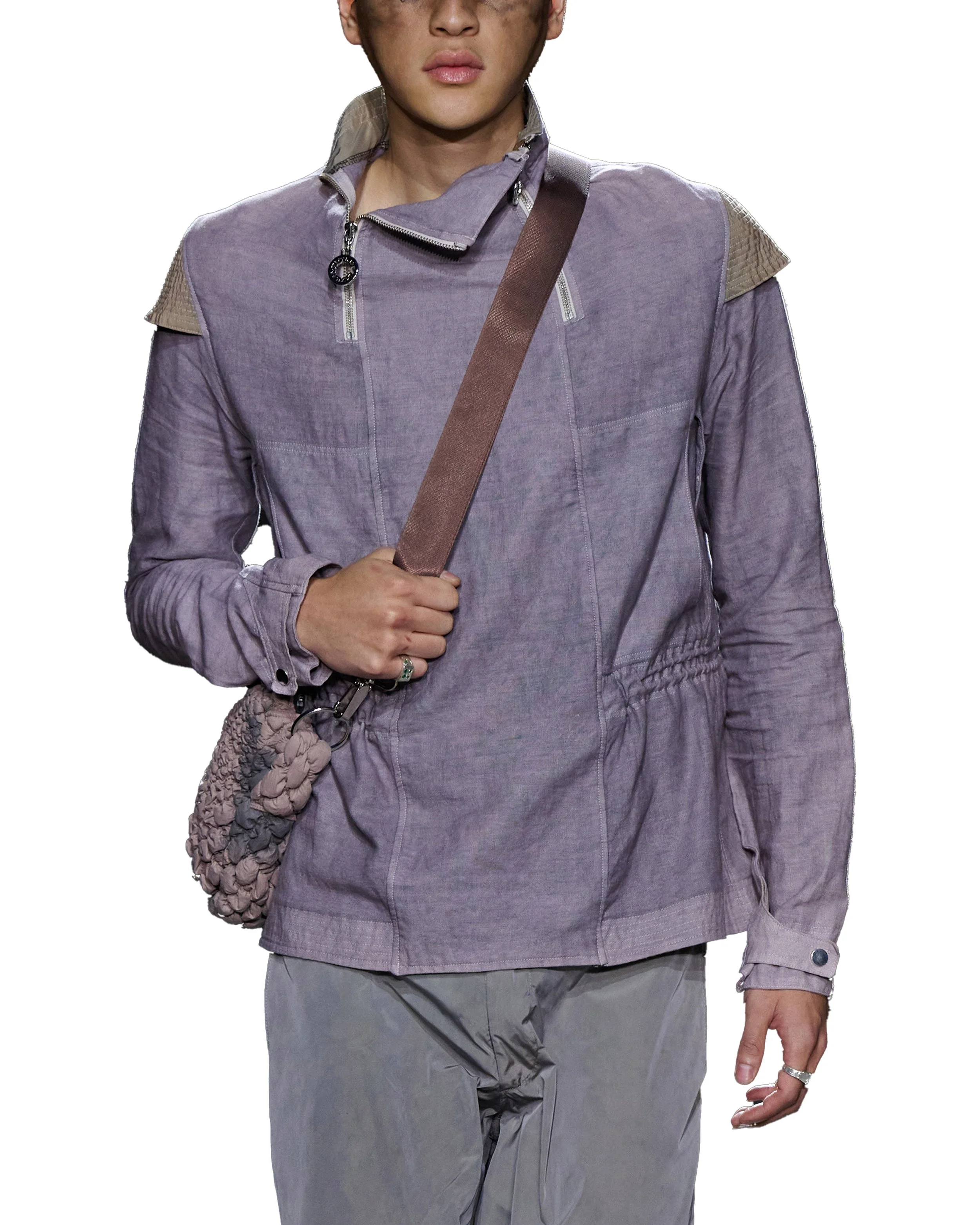 Linen Double ¼ Zip Pullover