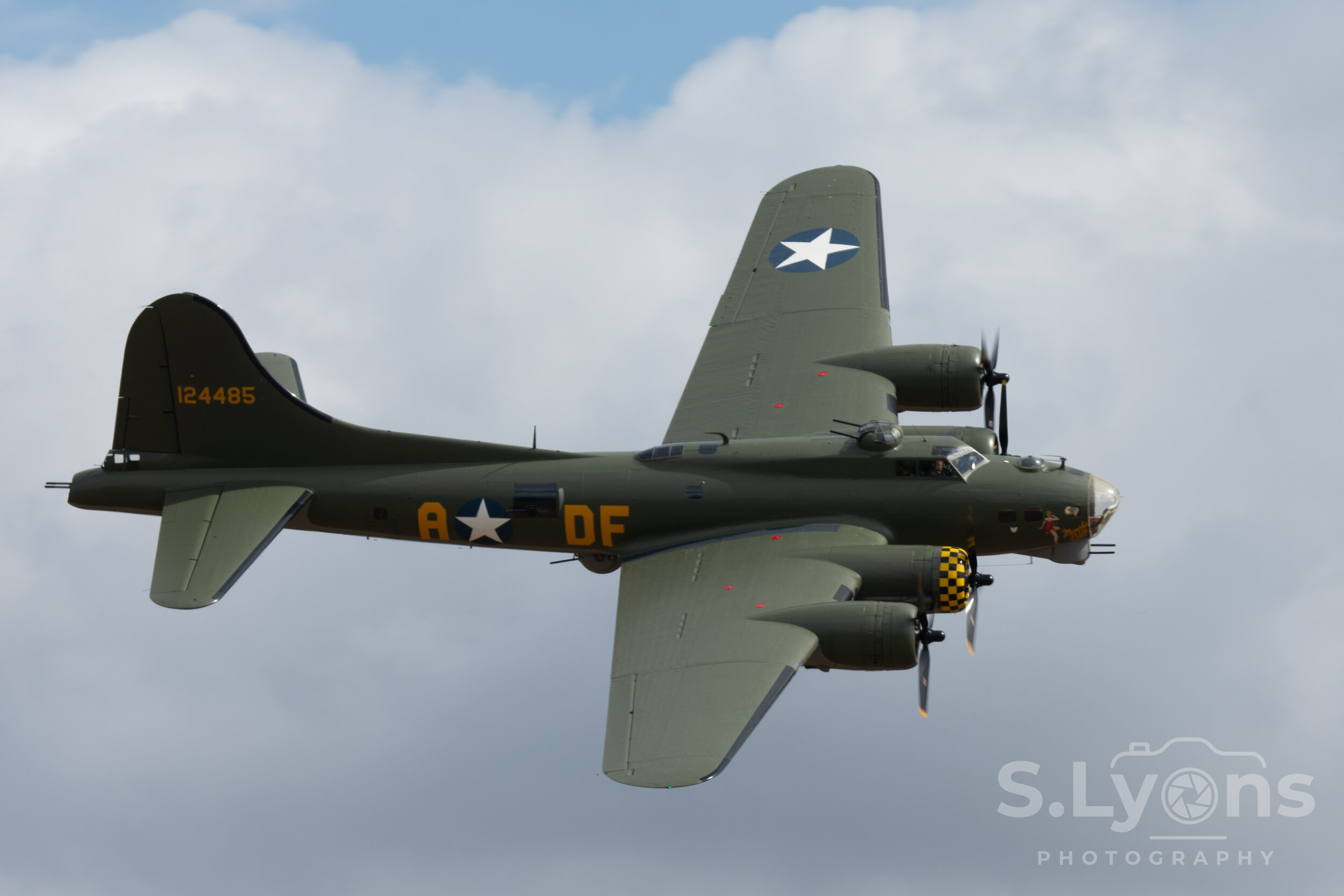 Sally-B in flight