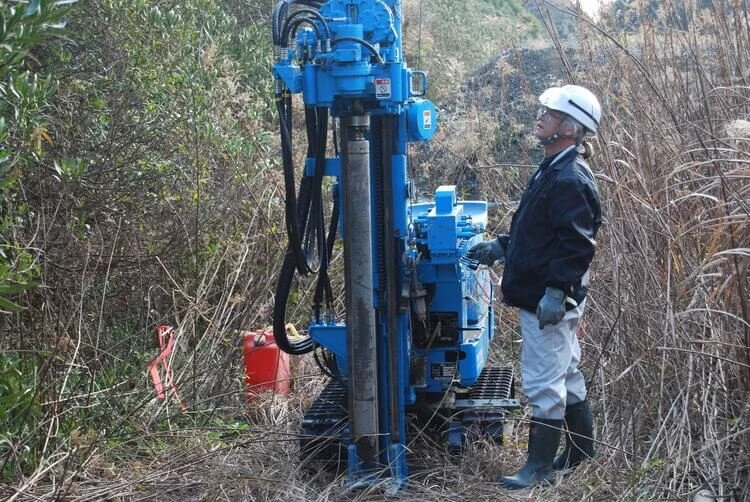 Collecting soil borings to assess migration of industrial pollution