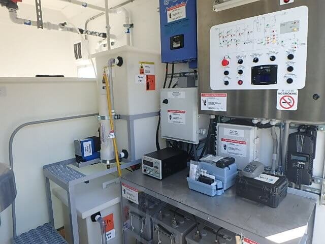 Tanks, chlorine generation system, and control panel