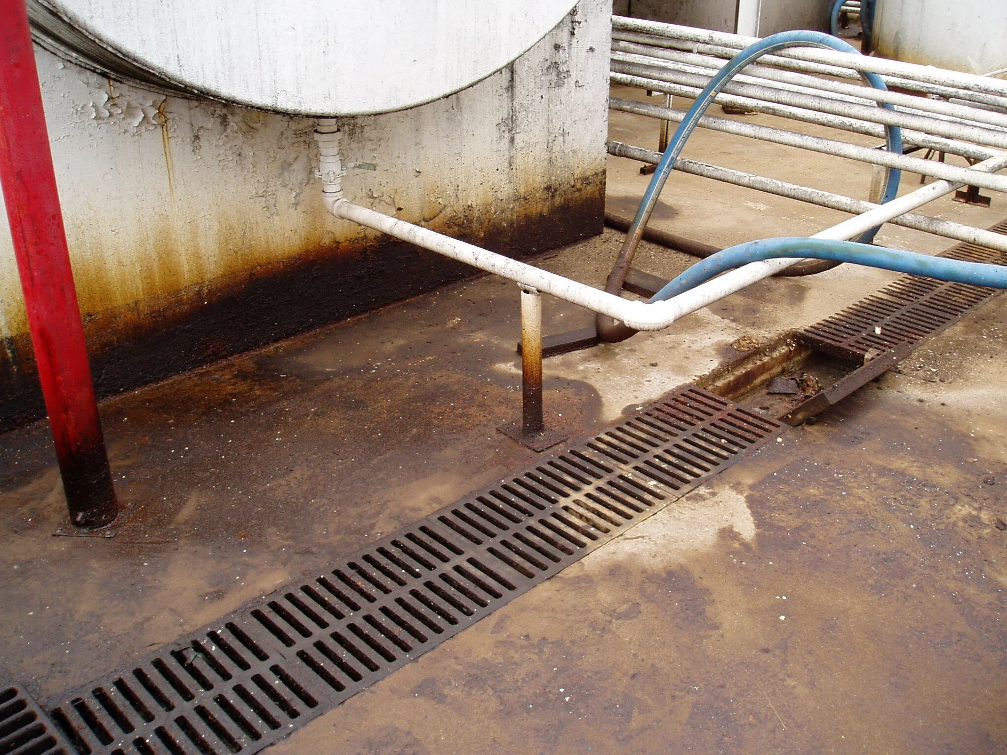 Floor drains in manufacturing areas are sometimes a source of contaminant release to soil and groundwater