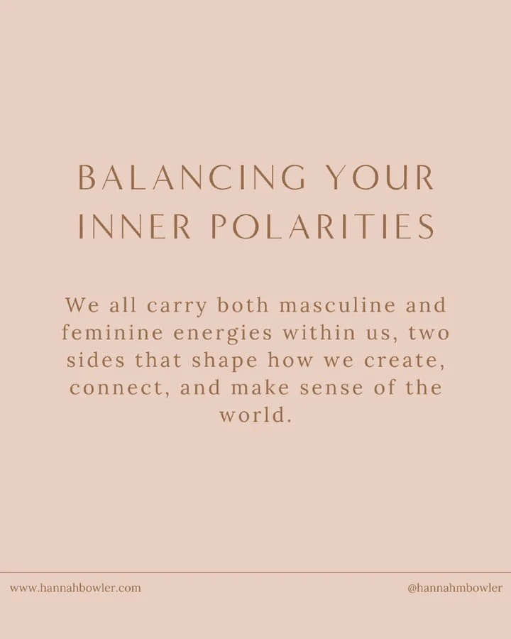 Balance isn&rsquo;t about choosing one side over the other 🌗

Your masculine and feminine energies each have something to teach you. When one dominates, life can feel off-kilter, but when you recognize and use both, your actions become grounded and 