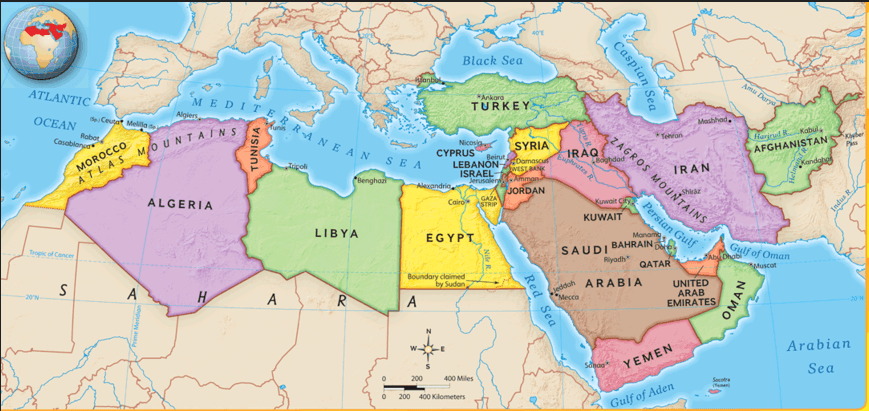 Middle East and North Africa List