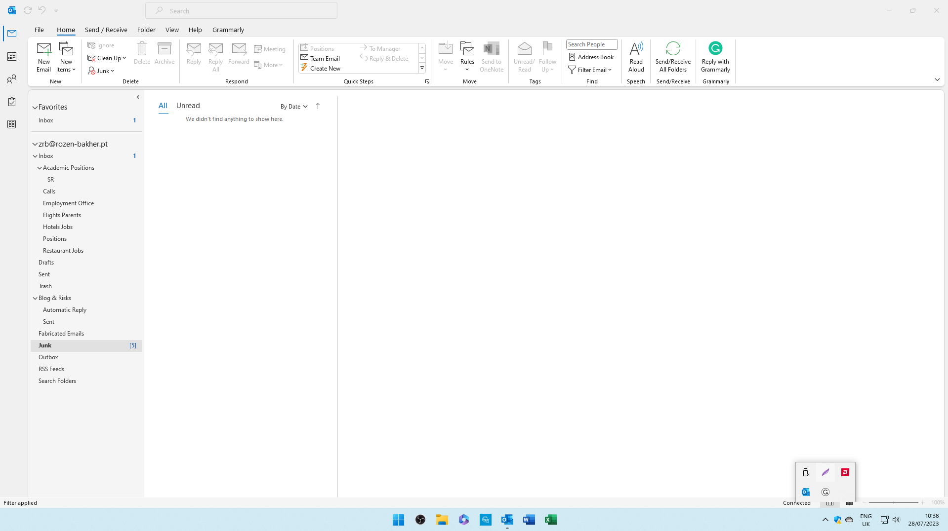 Blocking emails in the Junk Folder.png