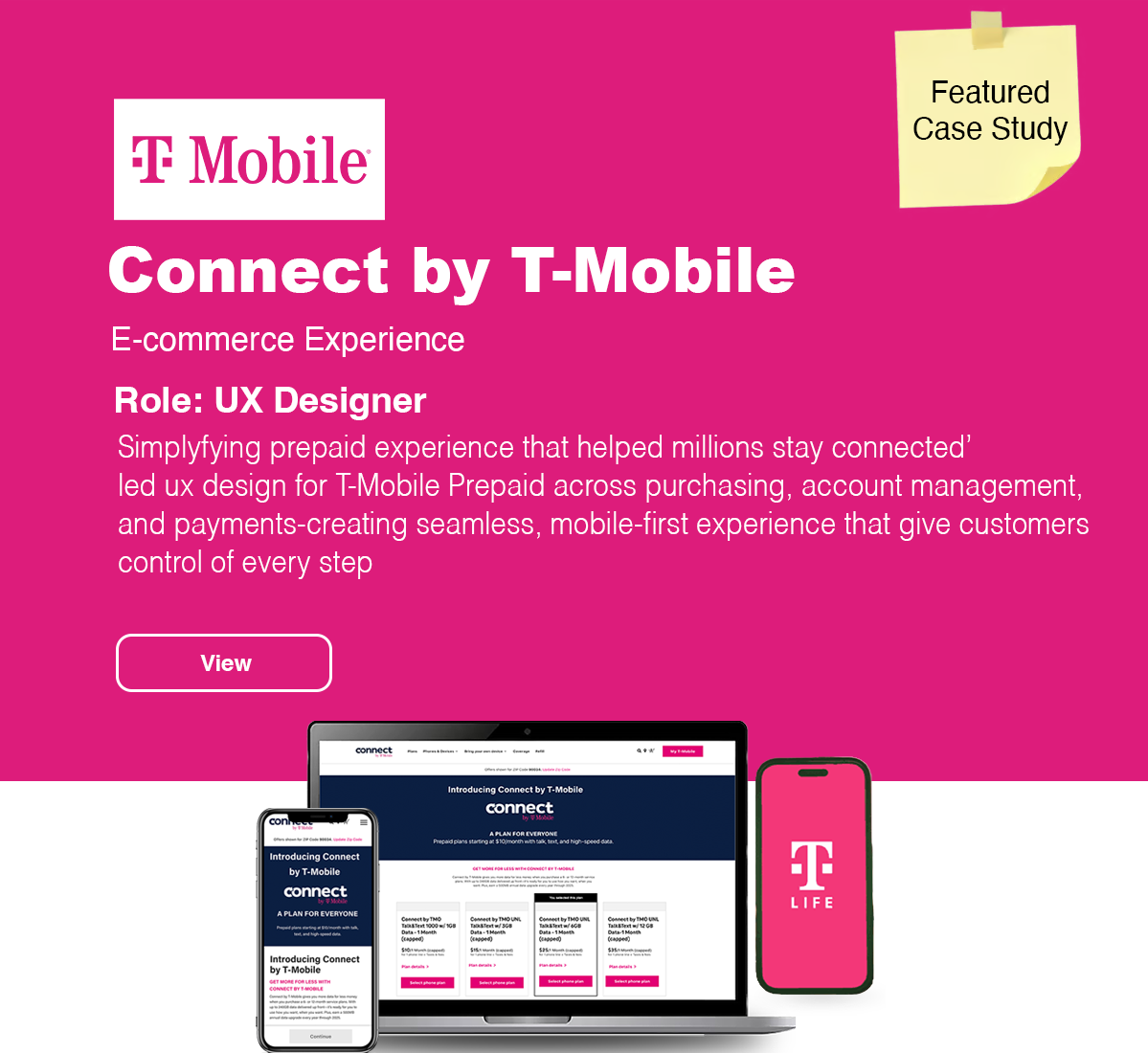 Connect by T Mobile - Ecommerce Experience