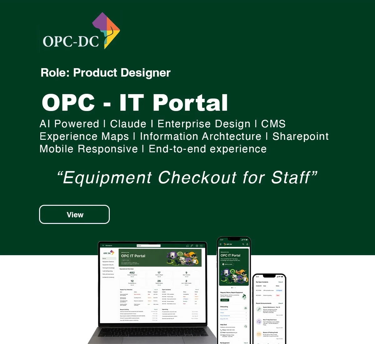 OPC Equipment Checkout Enterprise App
