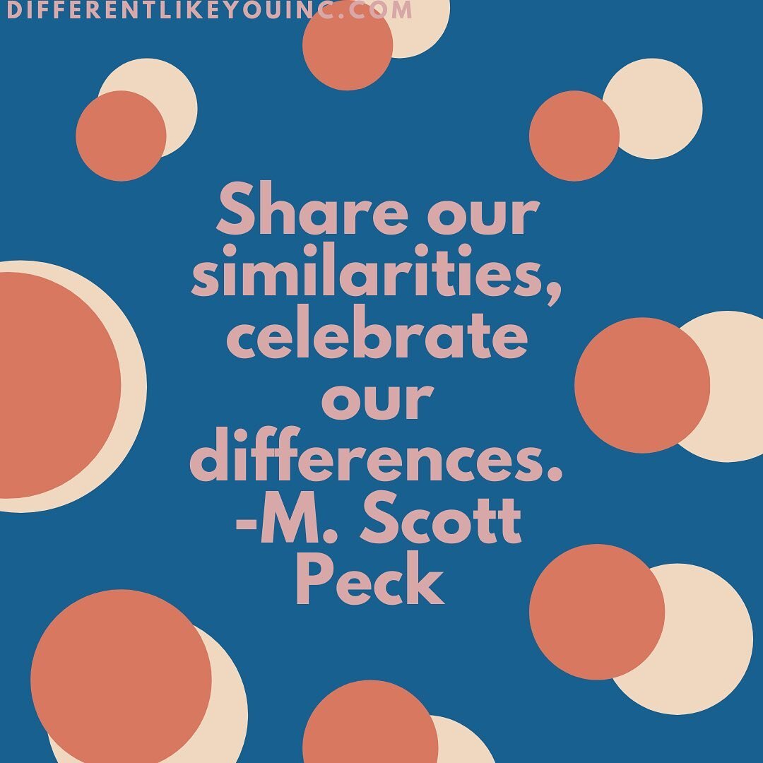 Who did you share or celebrate with today? #differentlikeyou #inclusionmatters #inclucity