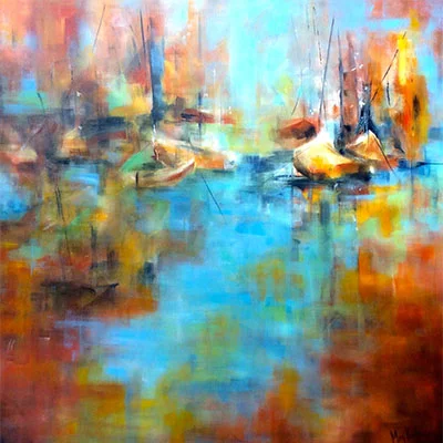 BEAUTIFUL HARBOR - 36x36