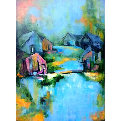 BACKYARD BLUES - 40x30