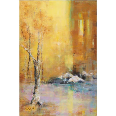 REFLECTING CAFE - 36x24