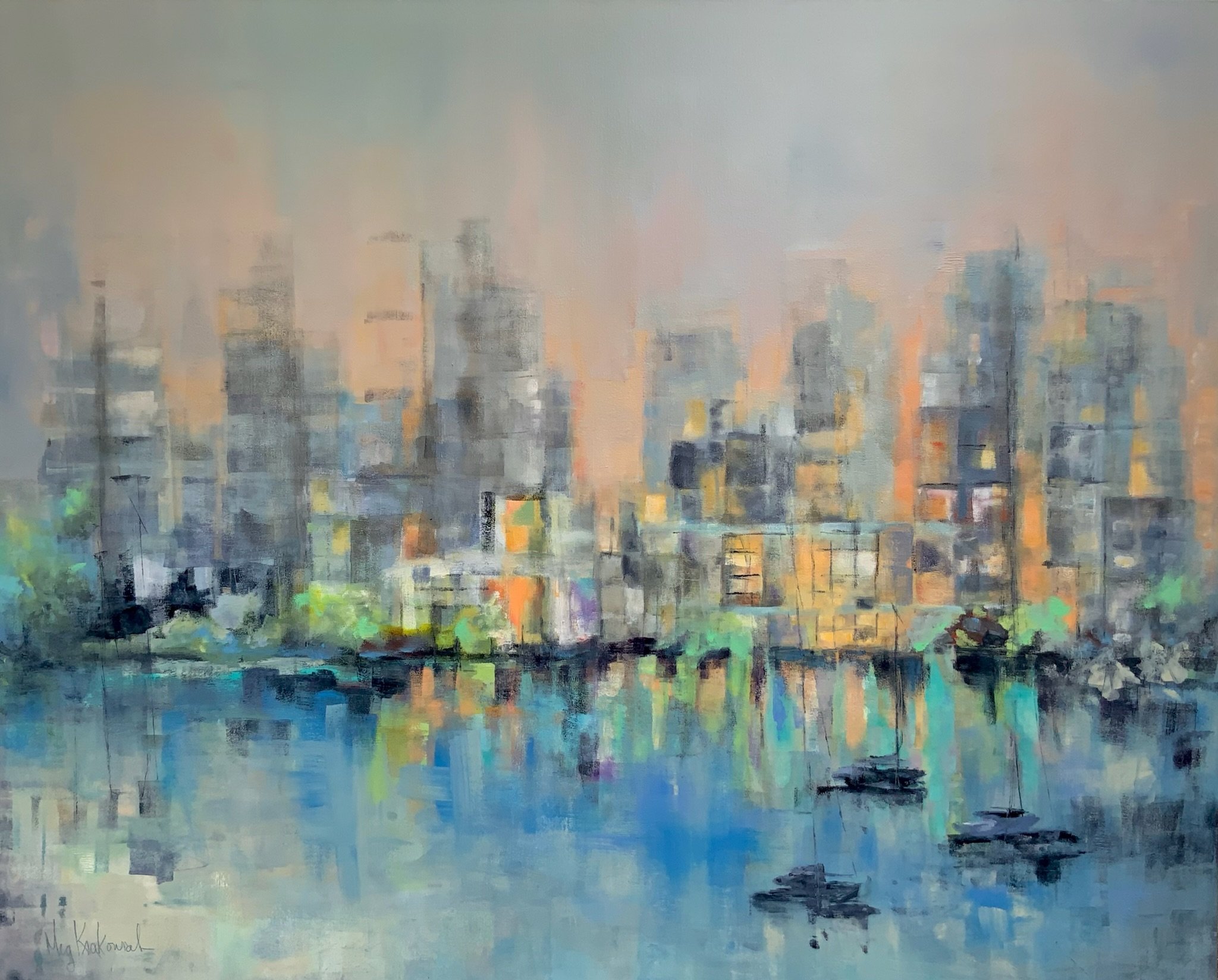 City at Rest: 48x60 (SOLD)