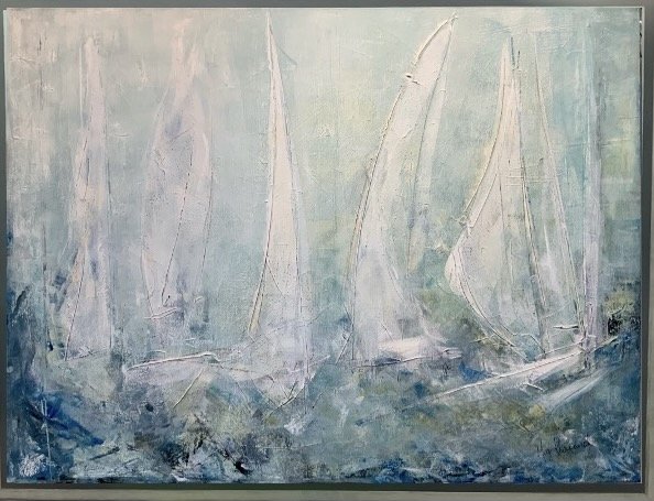 White Mist (Framed 32x42): (SOLD)