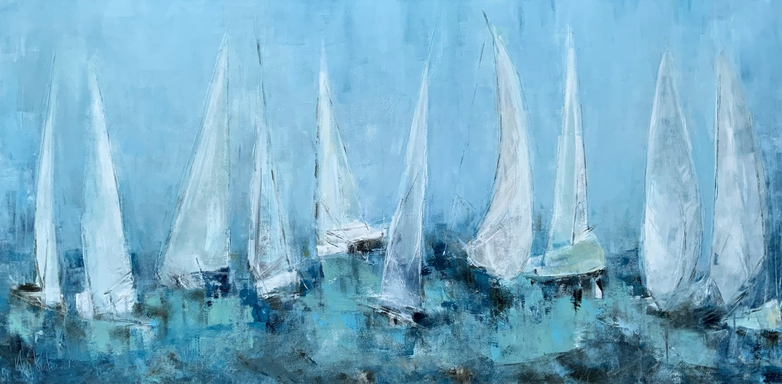 Parade of Sails 36 x 72