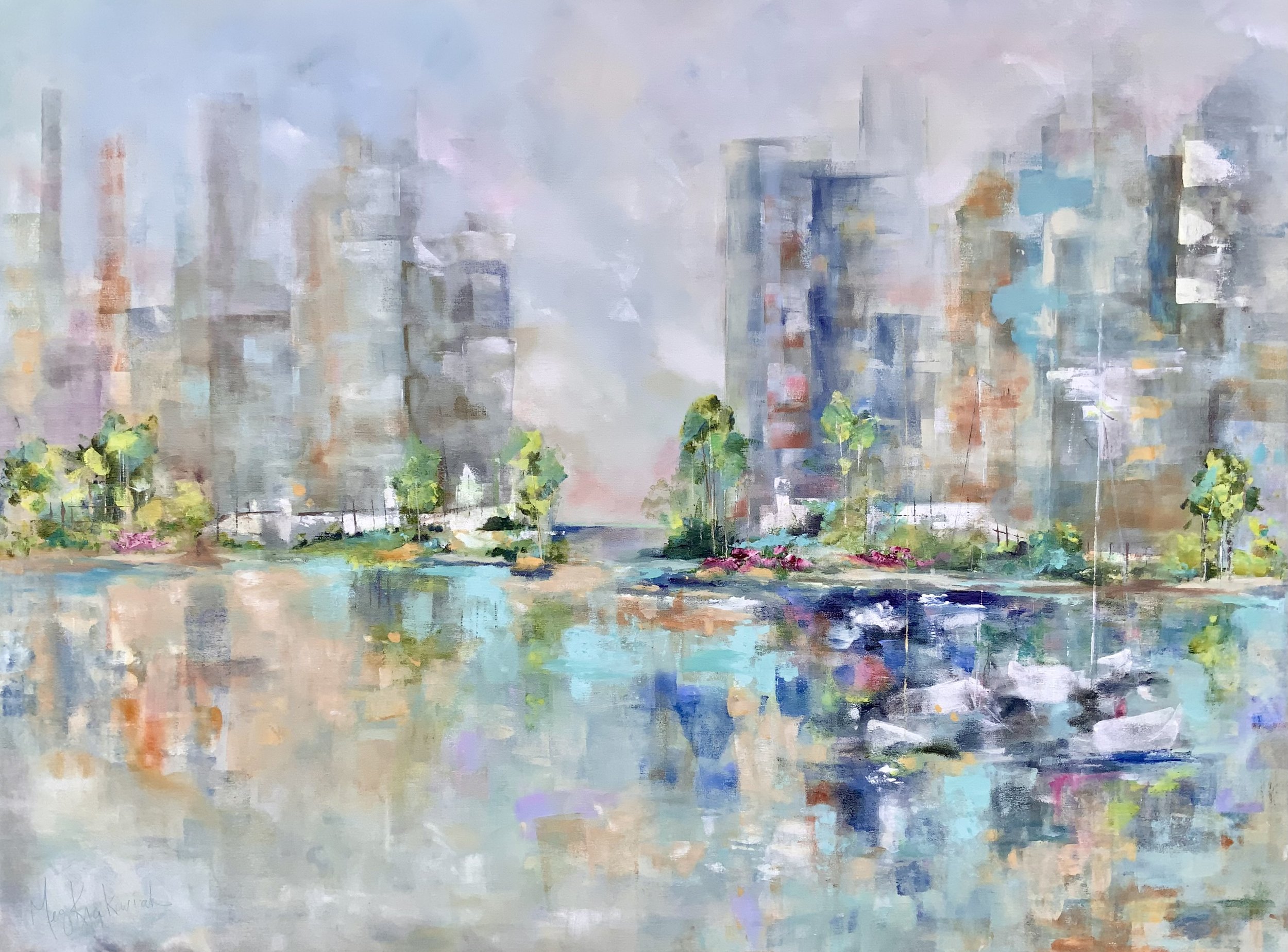 Coastal Colors: 36 x 48