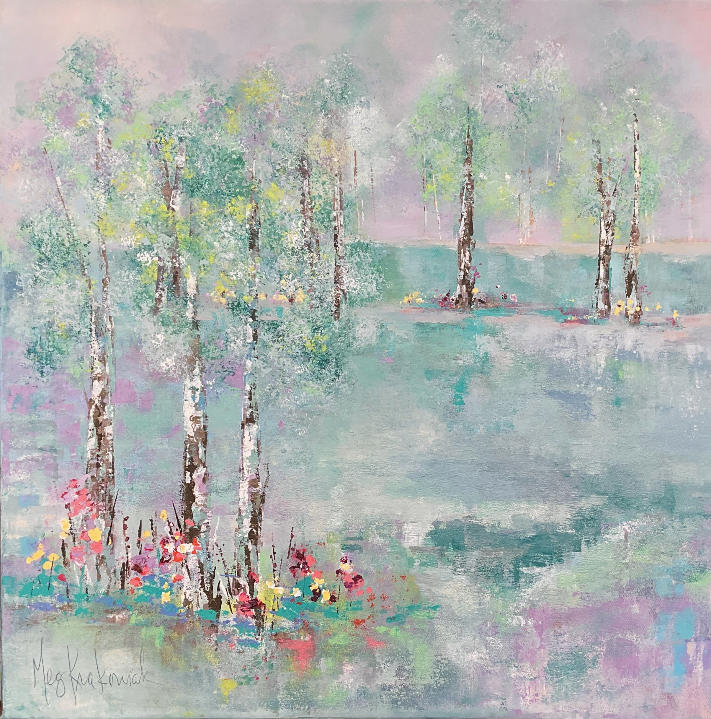 A Sprig of Mint: 24 x 24