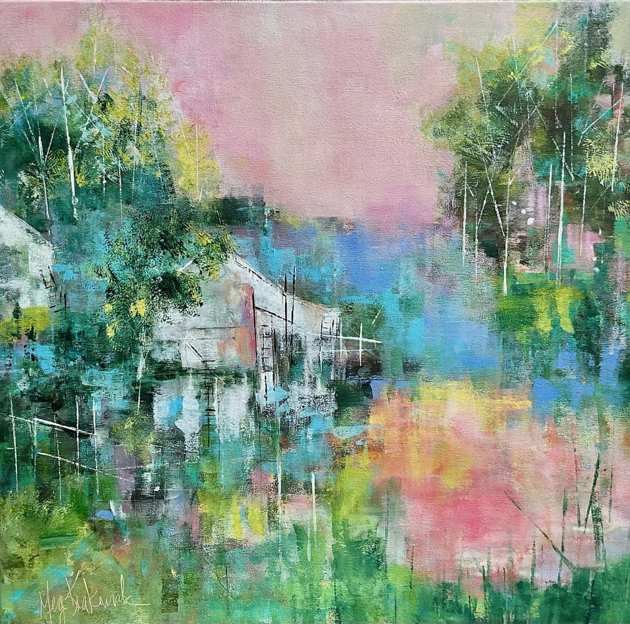 Opal Morning: 24 x 24