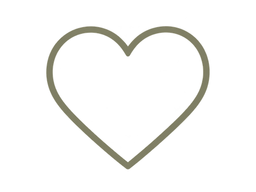 Outline drawing of a heart