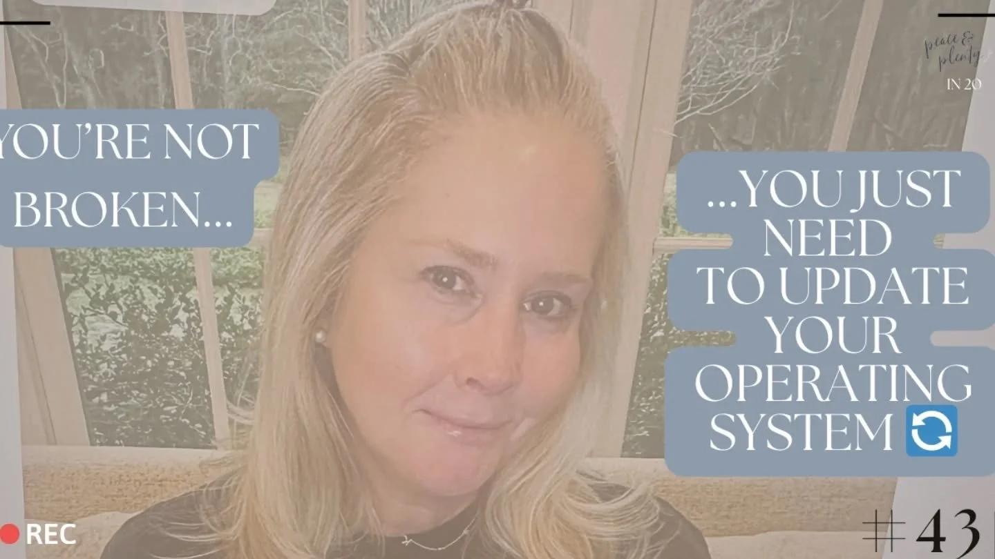 What if the reason you're stuck has nothing to do with not doing enough?

What if you're just running a new season of life on an old operating system?

The hustle mentality. The perfectionism. The "I'll just push through" programming.

It w
