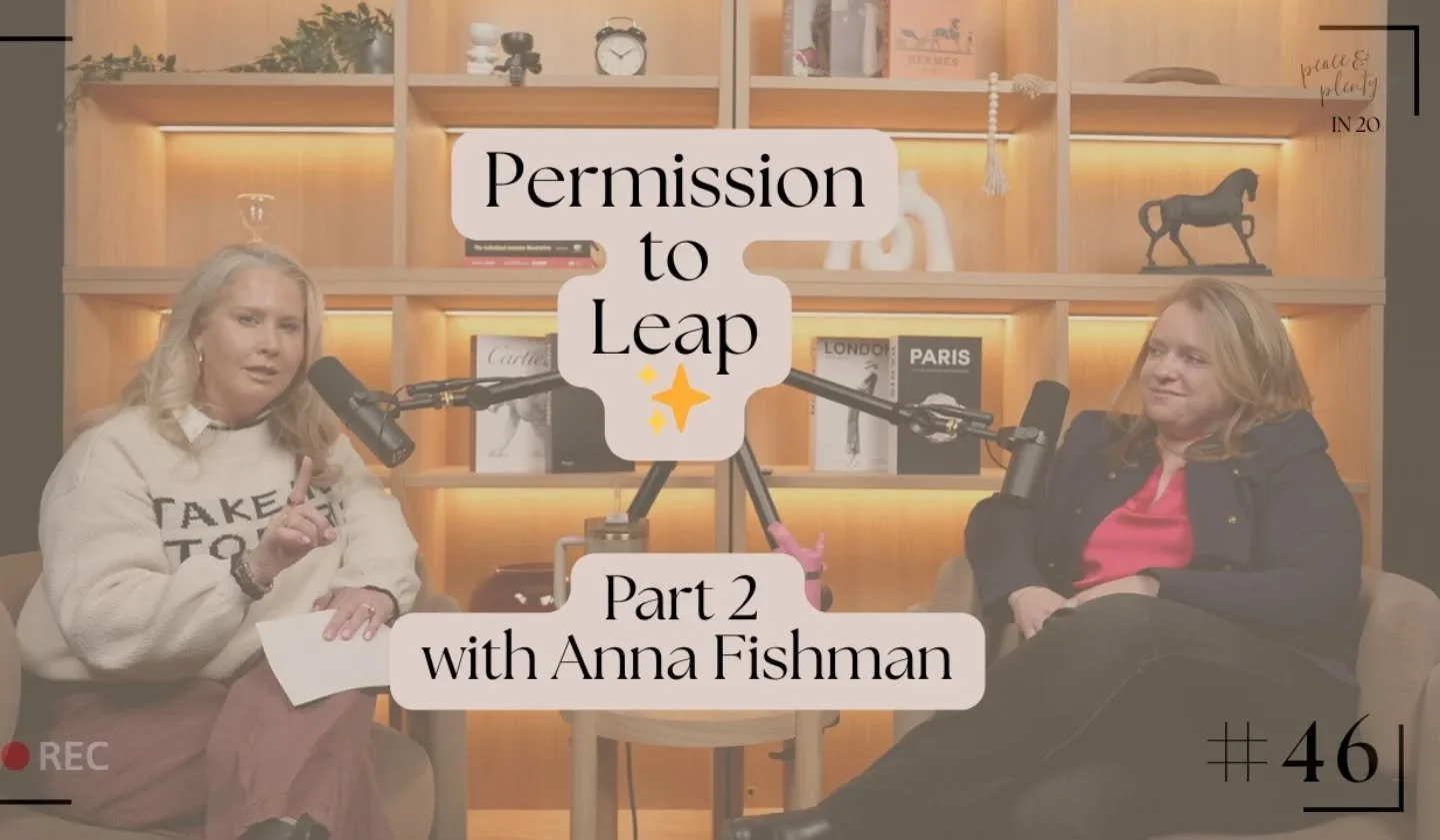 Permission to want something different? Granted. 💪

A new episode of Peace &amp; Plenty in 20 just dropped, and it's all about that gut-punch moment when you realize the "safe" path is actually keeping you stuck.

I'm sitting down with my 