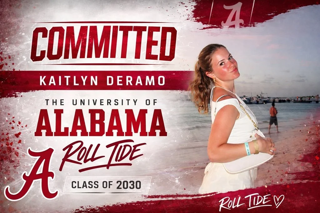Next stop: Tuscaloosa!!! 🎉 So very proud to share that our Katie Grace is Bama Bound!!! 🐘🅰️ ROLL TIDE!!!! ❤️🏈
