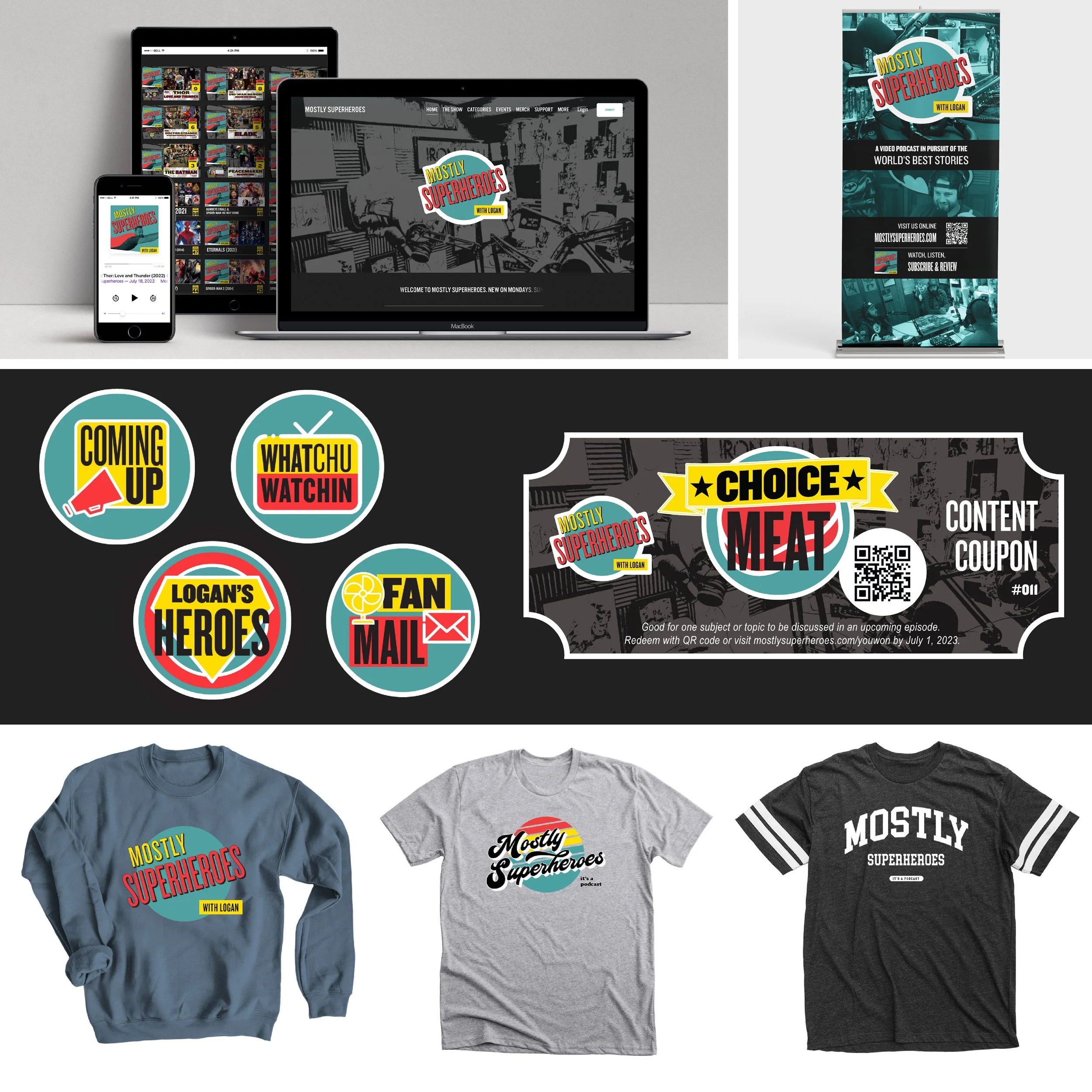 Brand Design - Mostly Superheroes the Podcast