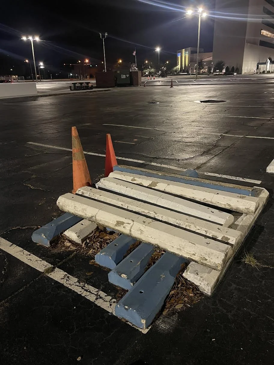 Pensacola Parking Block Pile