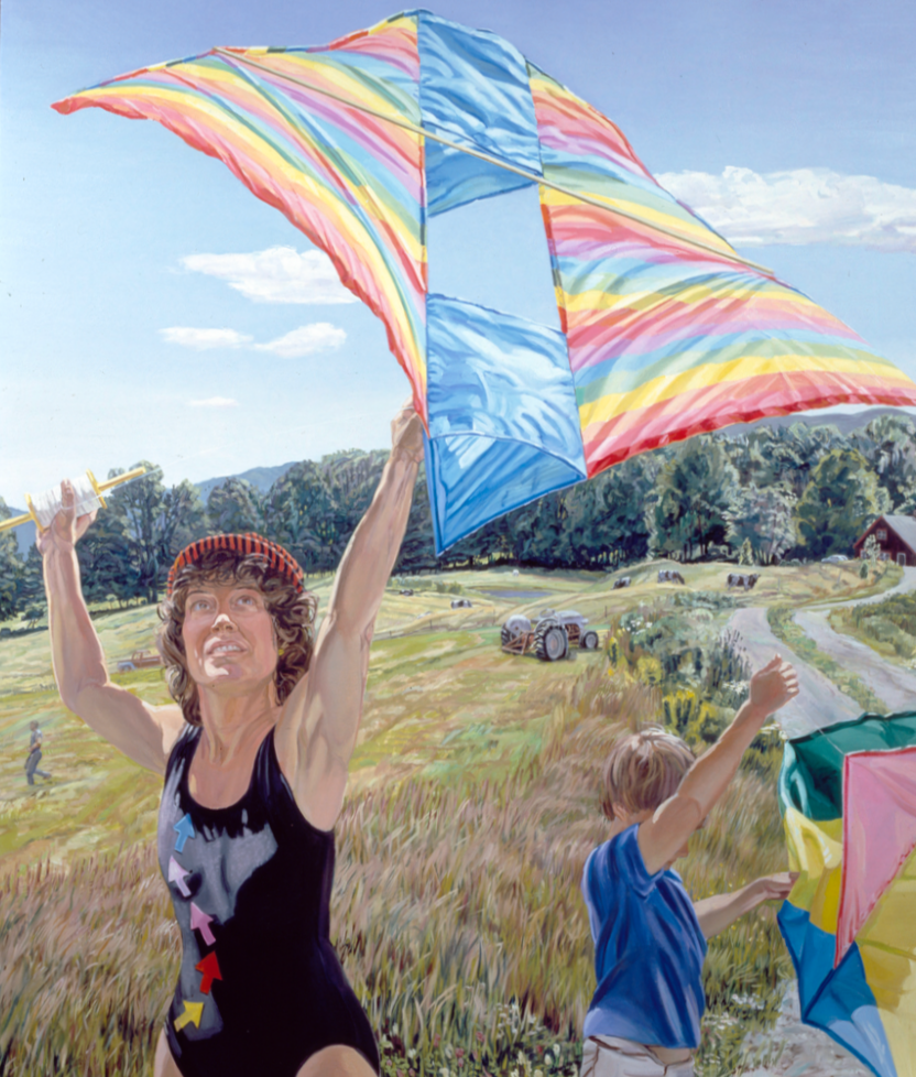 Flying Kites, 1986, 95 x 80 inches