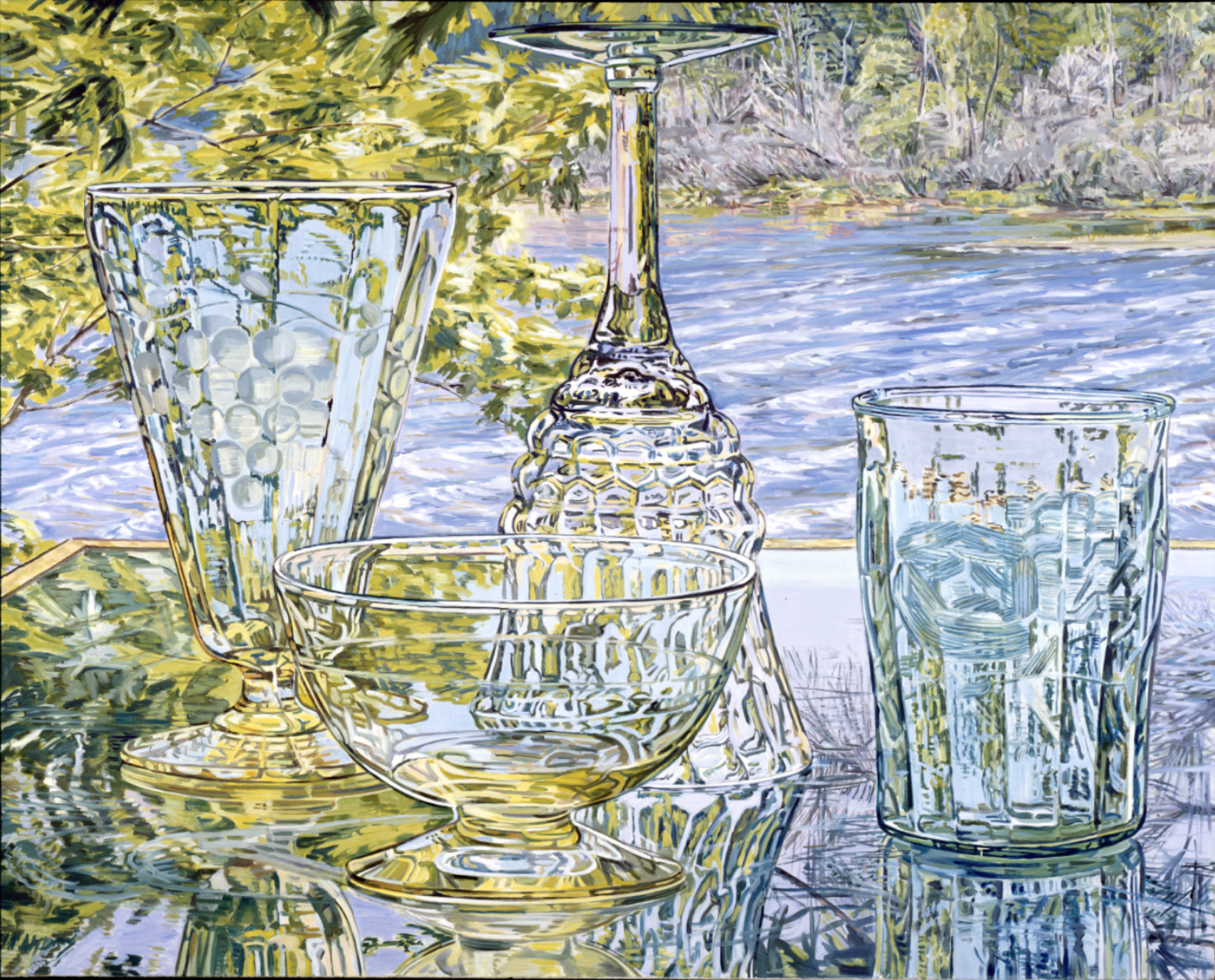 The Ox Bow, 1977, 54 x 68 inches - Collection of the Oklahoma City Museum of Art