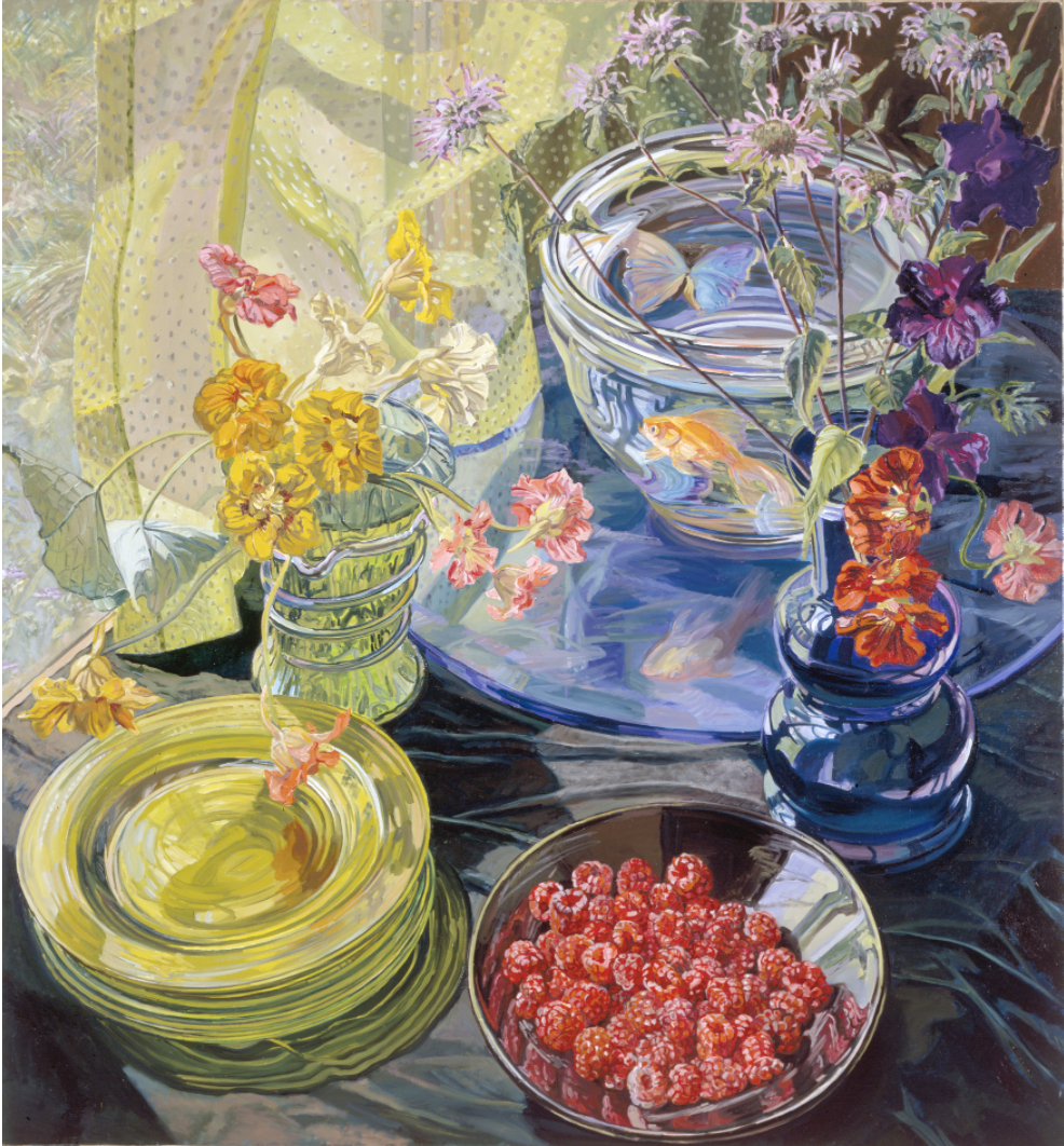 Raspberries and Goldfish, 1981, 72 x 64 inches - Collection of the Metropolitan Museum of Art, New York