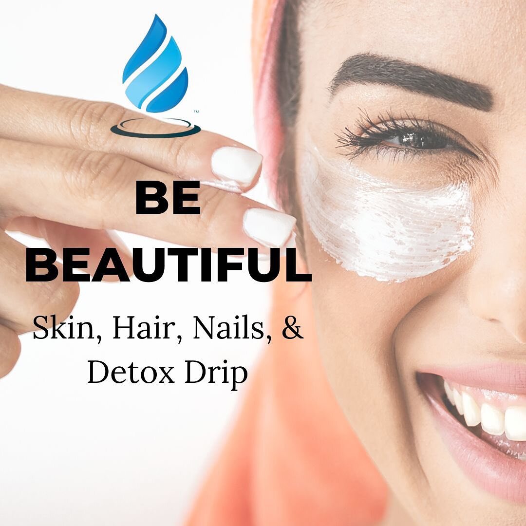 Meet our new signature drip, Be Beautiful. 

Swipe to see why we are crazy about adding these ingredients to your beauty and skin care routine.

Come by to try it today!